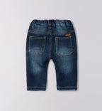Bimbo maglia righe e jeans
