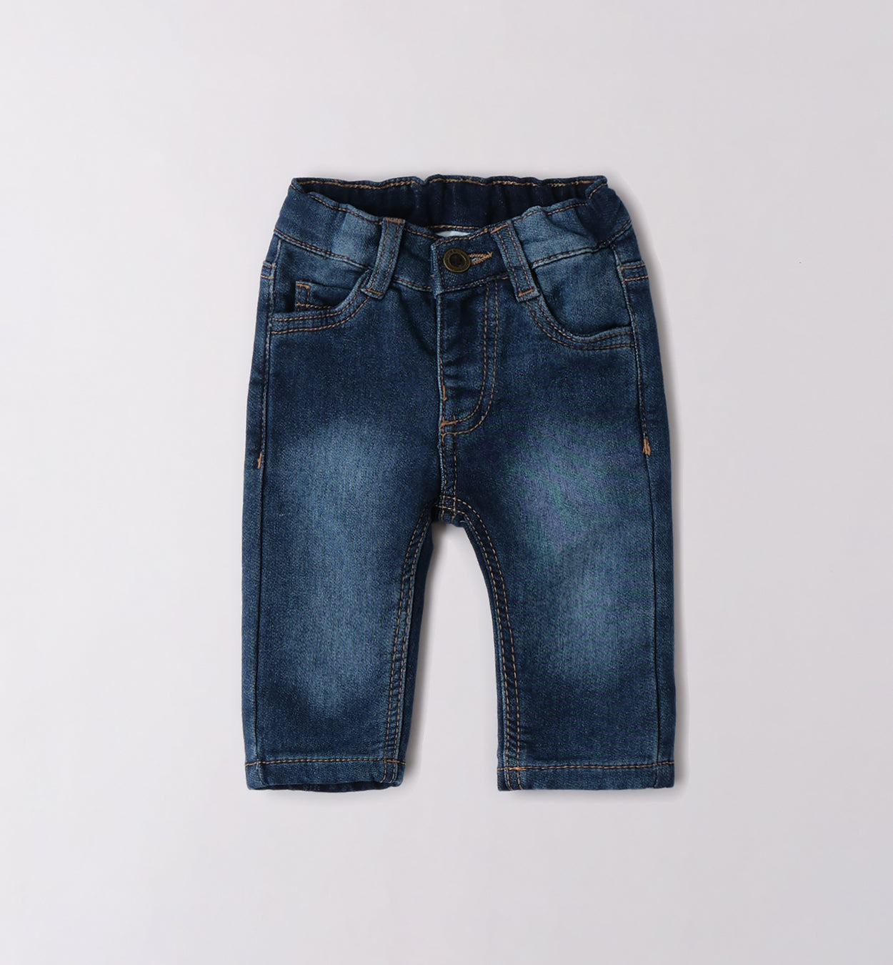 Bimbo maglia righe e jeans