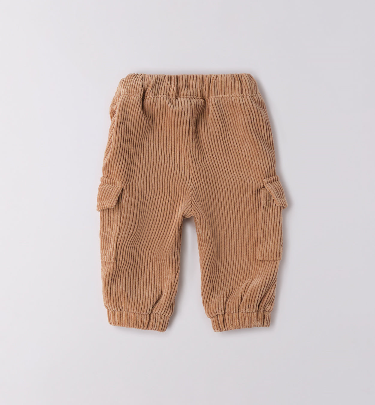 Completo bambino maglia panna e pantalone velluto beige