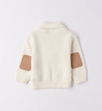 Completo bambino maglia panna e pantalone velluto beige