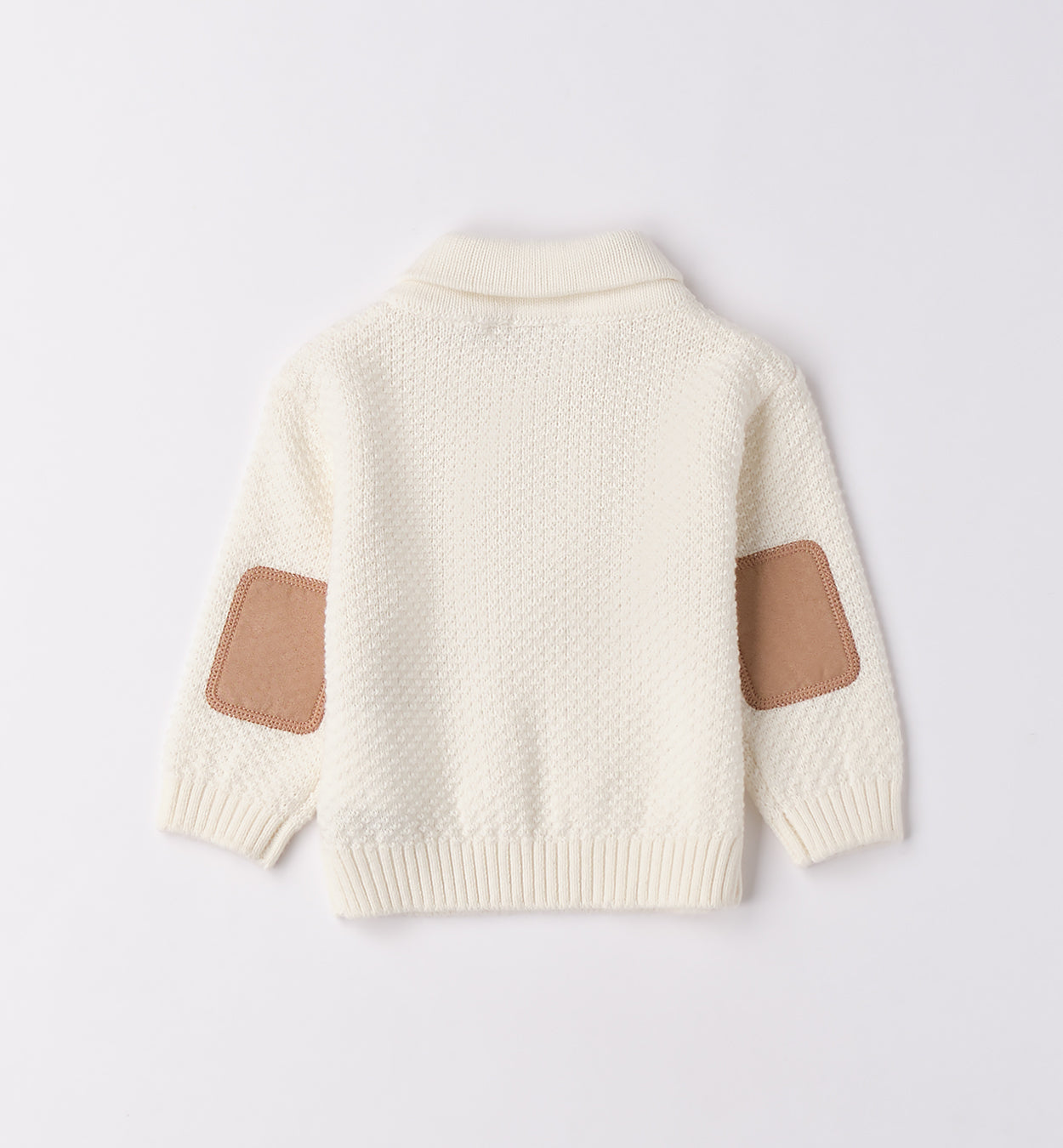 Completo bambino maglia panna e pantalone velluto beige