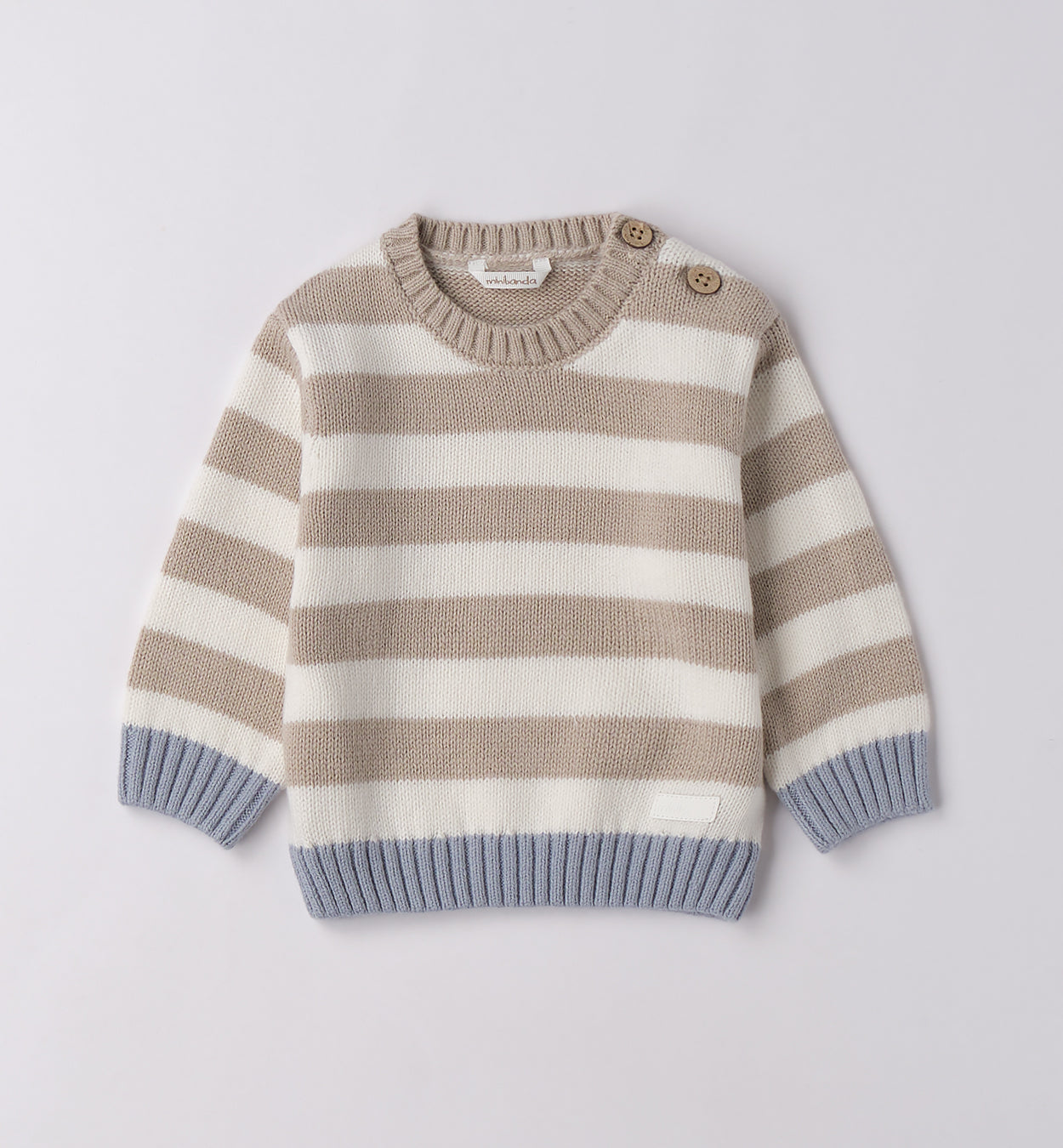 Bimbo maglia righe e jeans