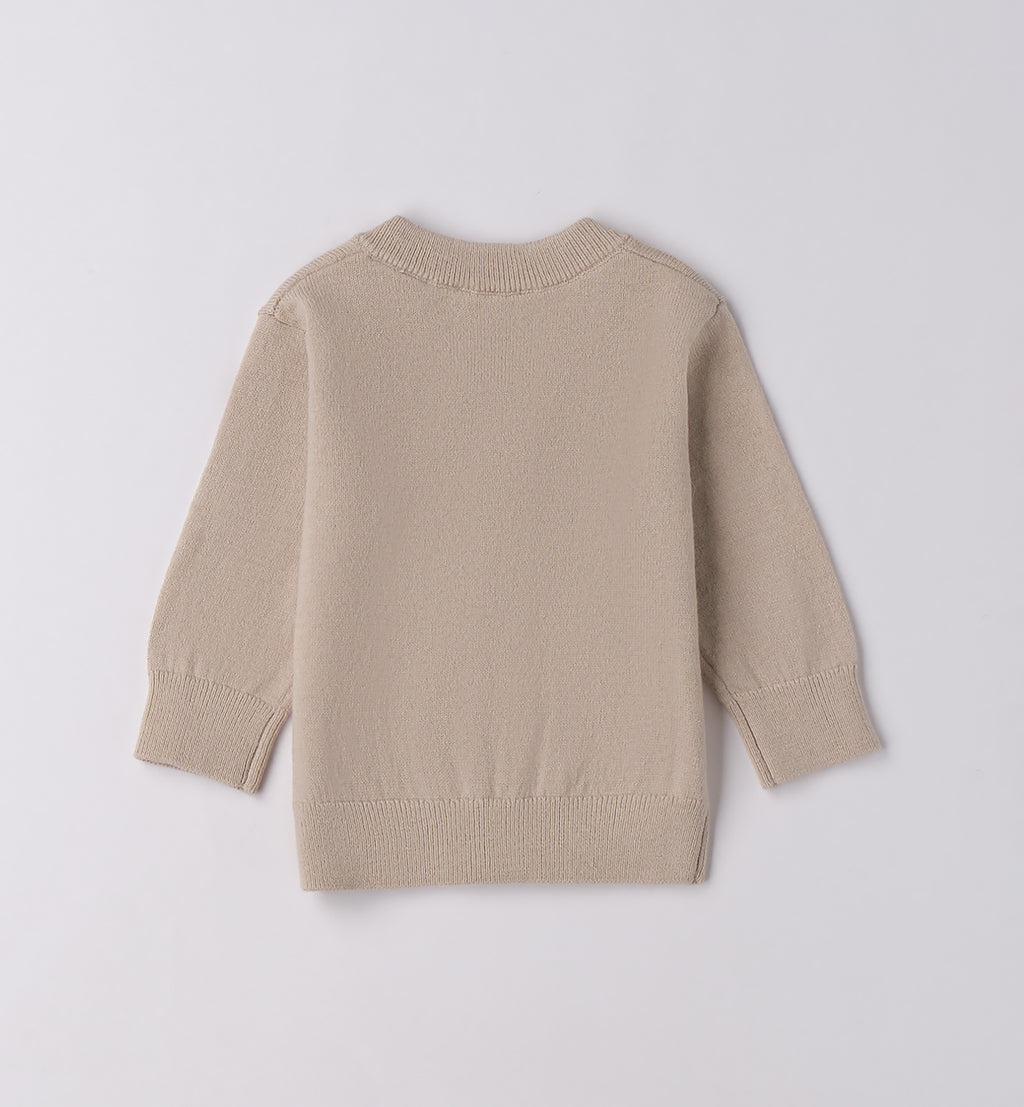 Completo bambino giacca beige e pantalone blu