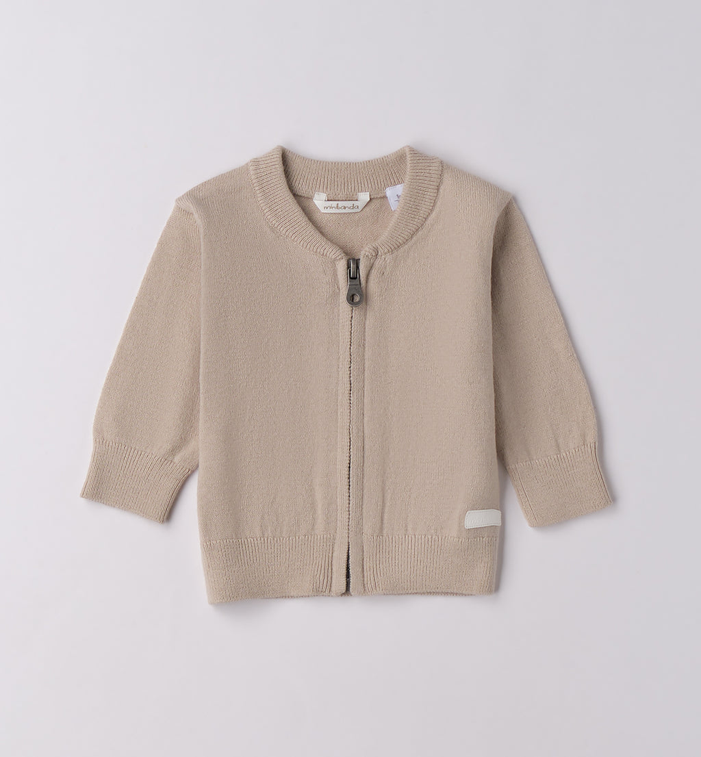 Completo bambino giacca beige e pantalone blu