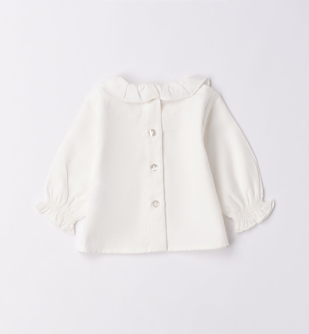 Completo bimba scozzese beige e blu