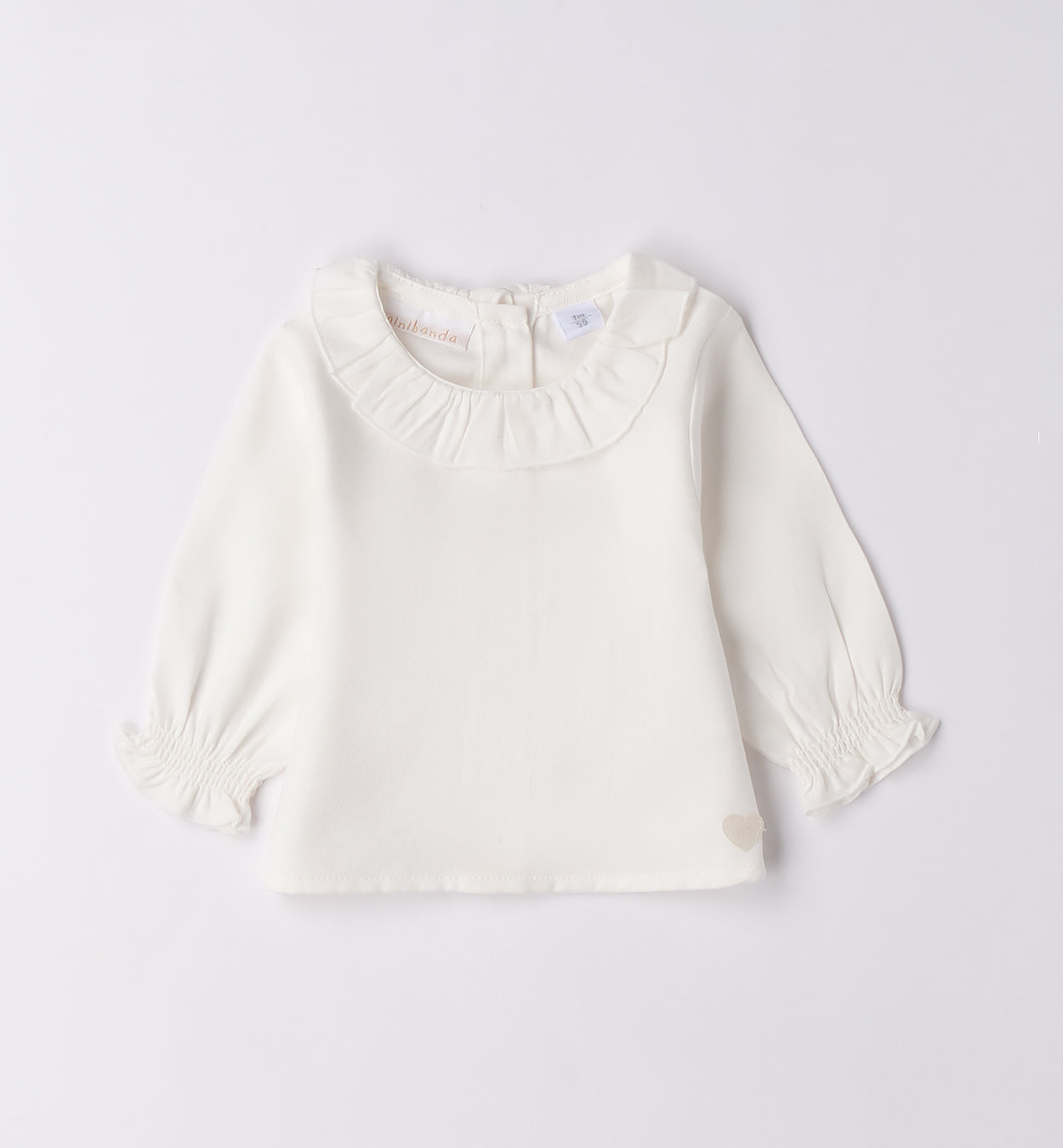 Completo bimba scozzese beige e blu