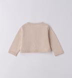 Completo bimba scozzese beige e blu