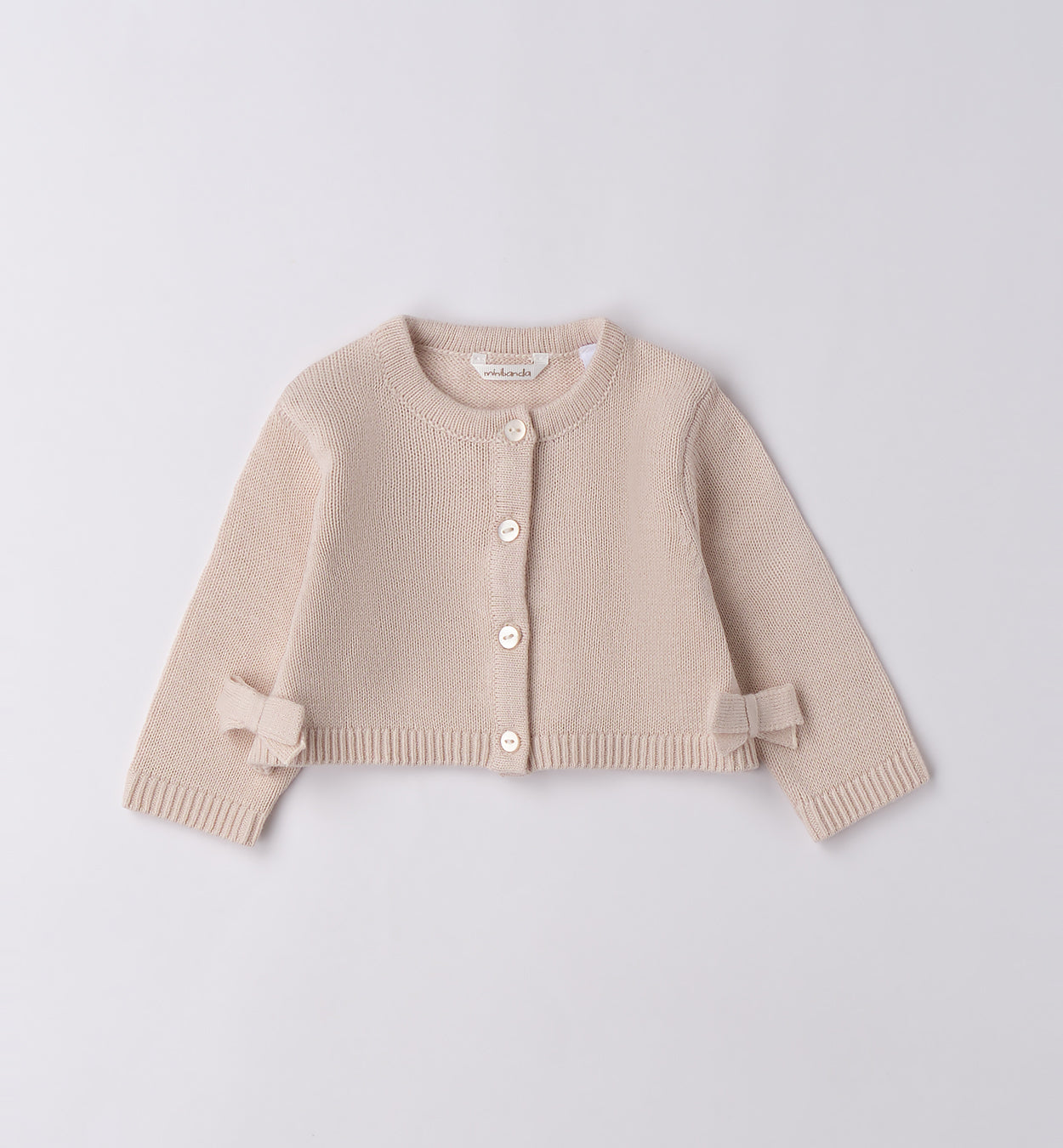 Completo bimba scozzese beige e blu