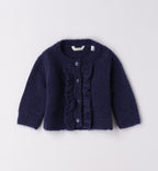 Completo bimba scozzese blu e beige