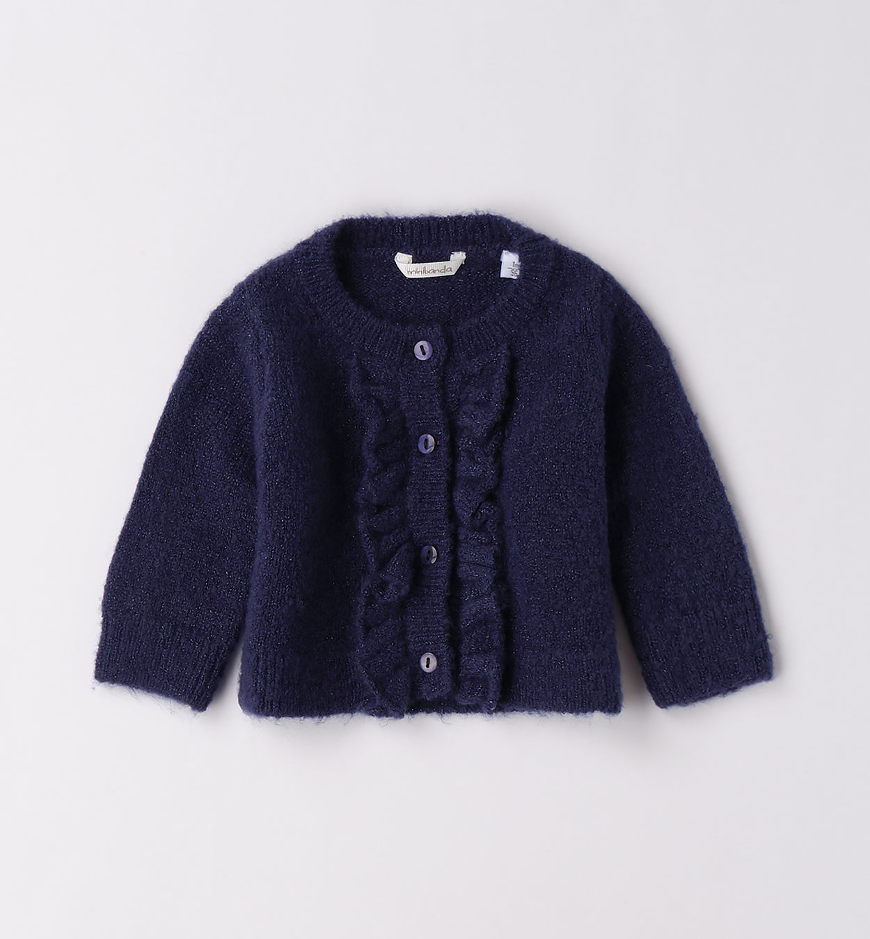 Completo bimba scozzese blu e beige
