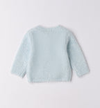 Completo bimba turchese con orsetto e shorts