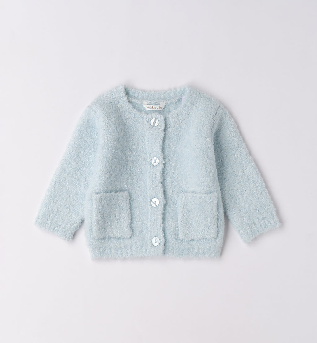 Completo bimba turchese con orsetto e shorts