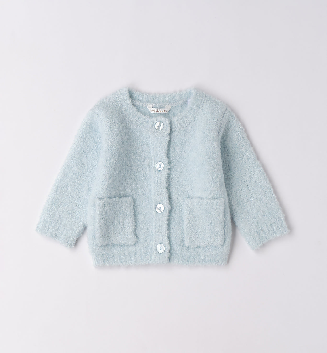 Completo bimba turchese con orsetto e shorts