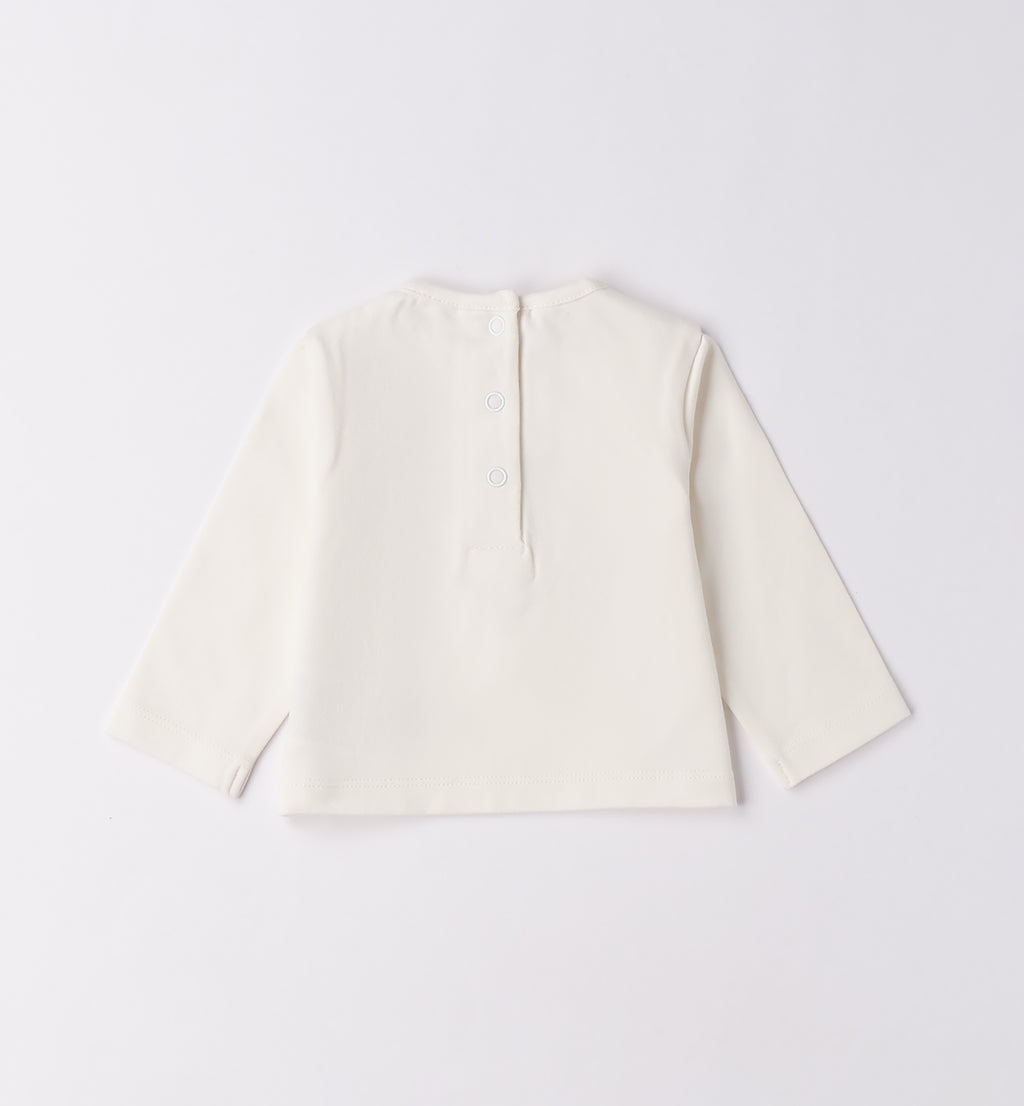 Completo bimba scozzese blu e beige