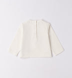 Completo bimba scozzese blu e beige