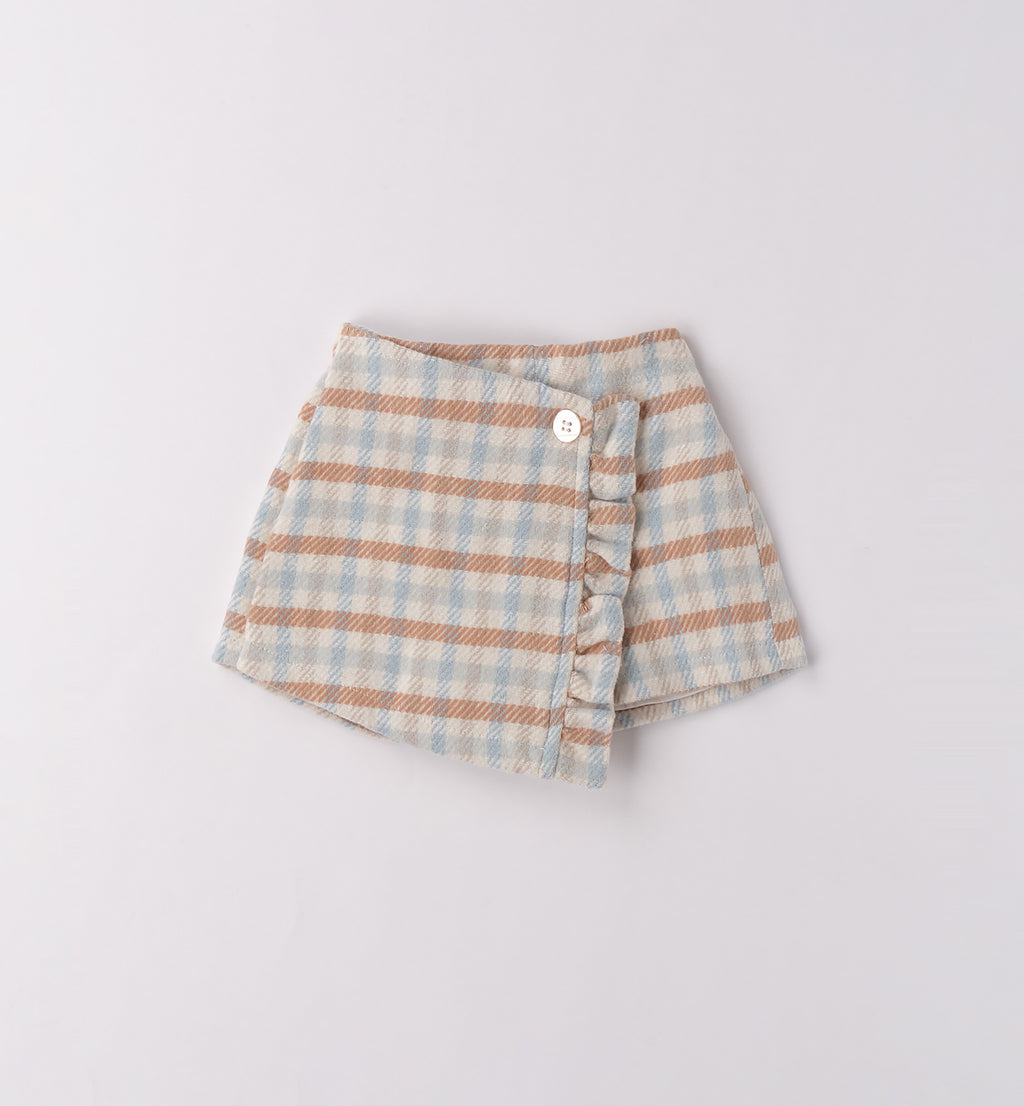 Completo bimba turchese con orsetto e shorts