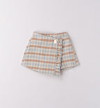 Completo bimba turchese con orsetto e shorts