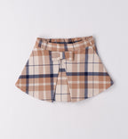 Completo bimba scozzese blu e beige
