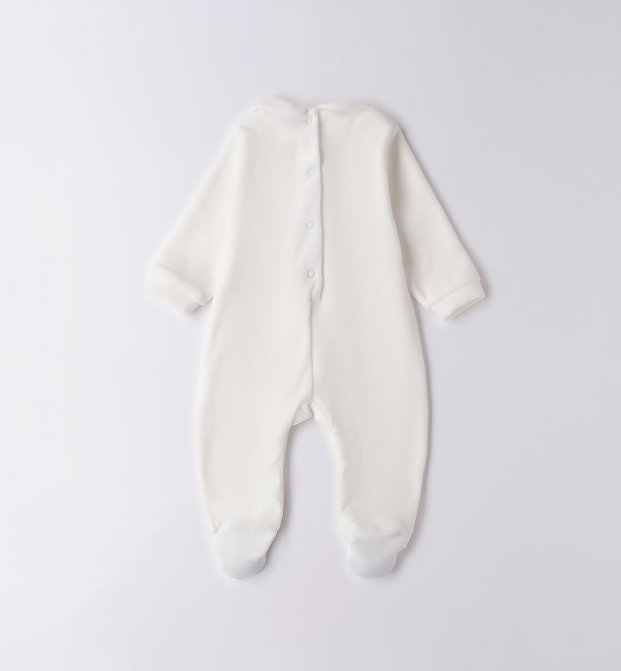 Tutina neonata caldo cotone bianco latte con cuori tortora