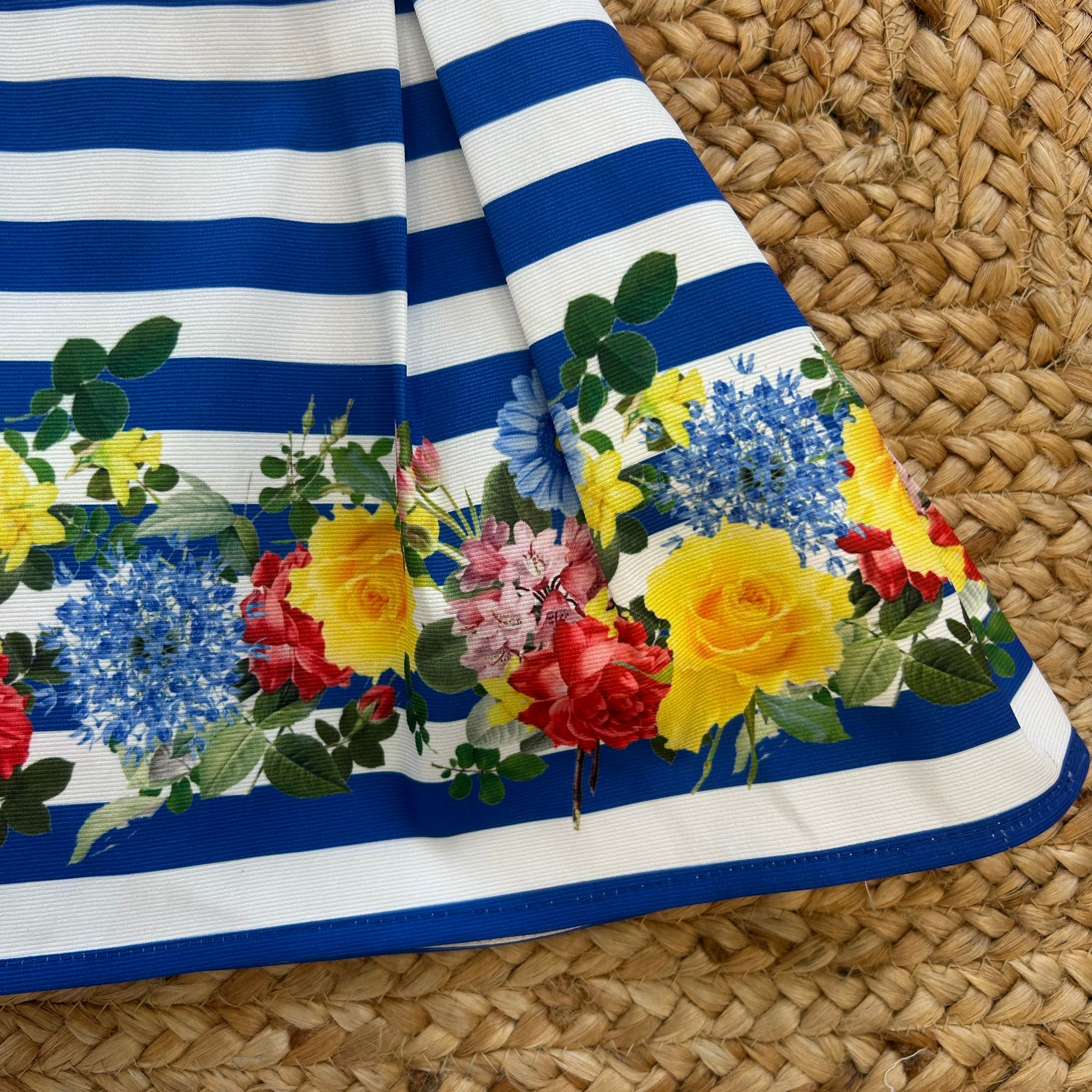ABITO FIORI E RIGHE MEDITERRANEO