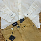 COMPLETO CAMICIA E PANTALONE BEIGE