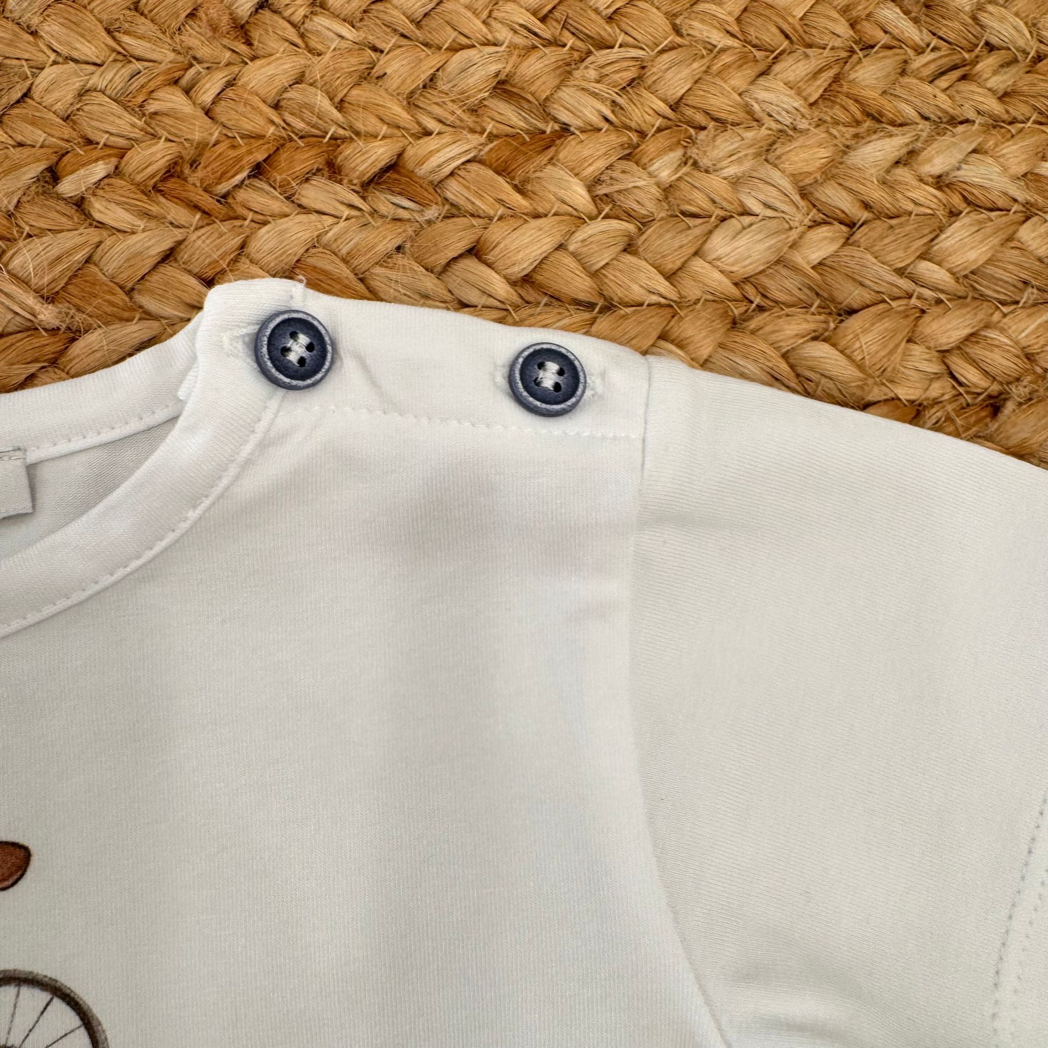 COMPLETO BAMBINO CASUAL CON BICICLETTE ILLUSTRATE