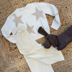 Completo bimba maglia stelle e pantaloni velluto