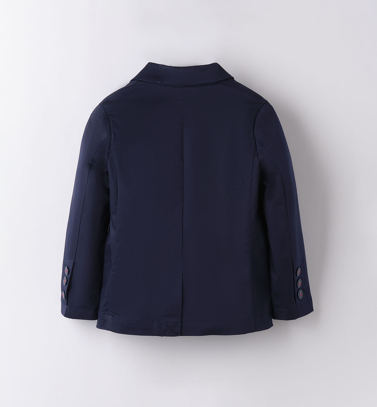 COMPLETO BAMBINO BLU NAVY CON DETTAGLI ROSSI