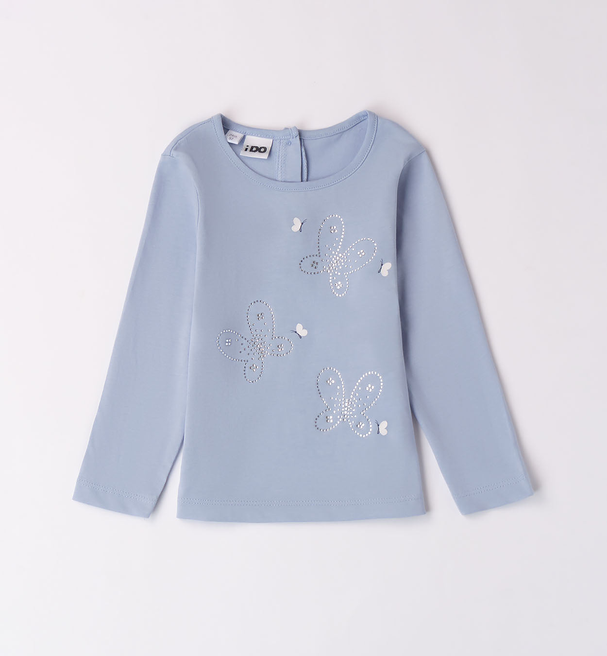 Maglia bimba lavanda con farfalline