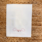 Lenzuola culla neonata puro cotone ricamo orsetto rosa