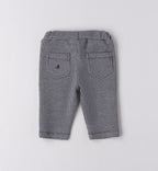 Completo elegante bambino gilet blu e camicia bianca