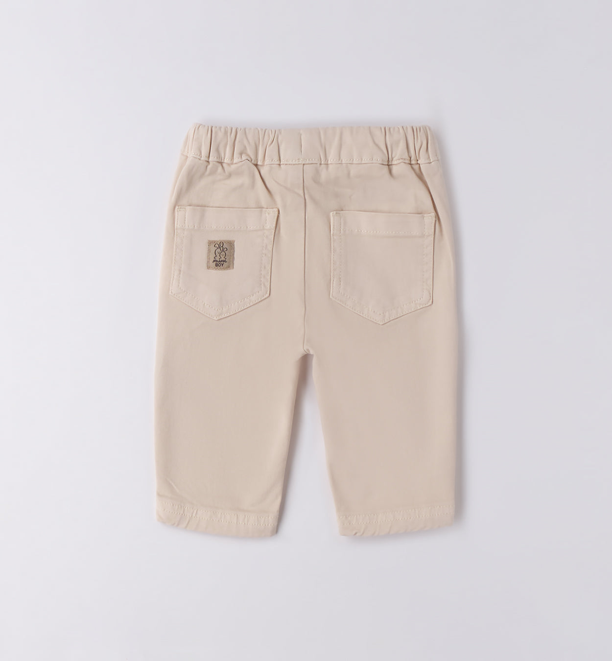 Completo bambino camicia a quadri e pantalone beige