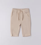 Completo bambino camicia a quadri e pantalone beige