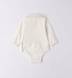 Completo bimba denim con camicia bianca