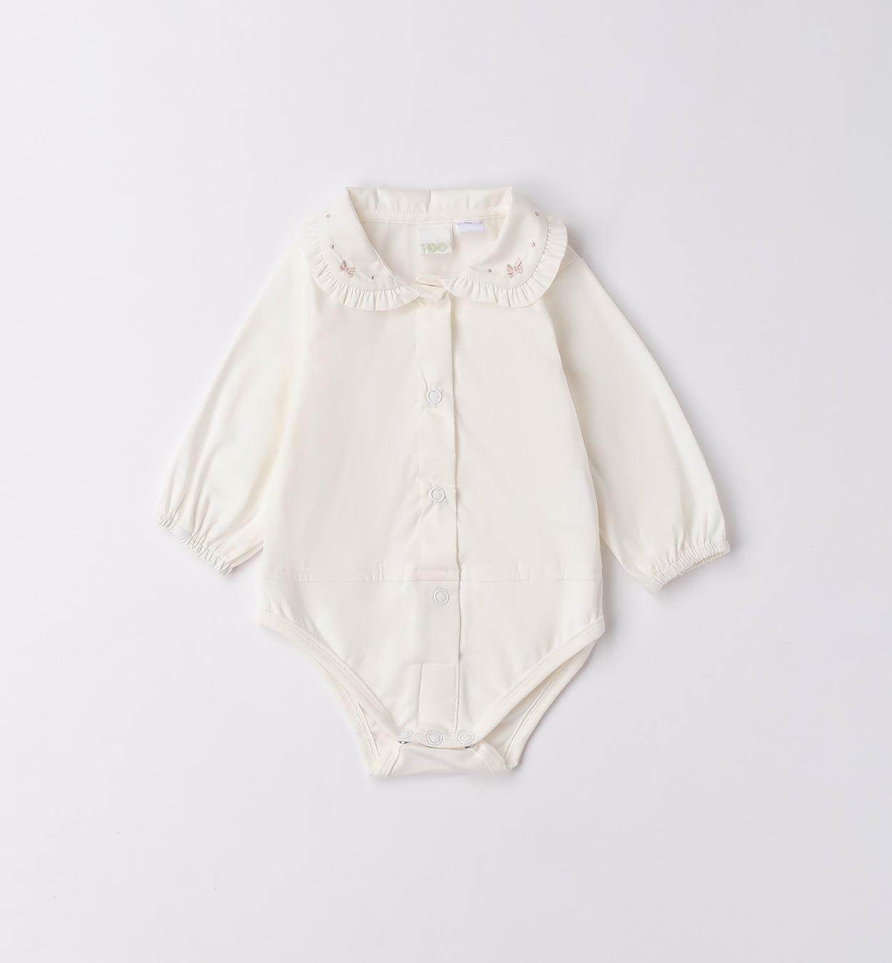 Completo bimba denim con camicia bianca
