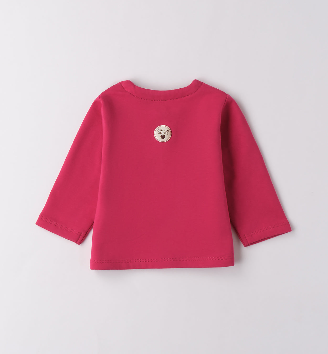 Completo bimba fucsia con t-shirt e jeans
