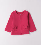 Completo bimba fucsia con t-shirt e jeans