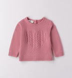 Completo bimba rosa con maglia cuore e jeans