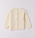 Completo bimba beige con maglia coniglietti e pantaloni