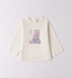 Completo bimba fucsia con t-shirt e jeans
