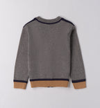 Completo bambino caldo cotone blu e grigio