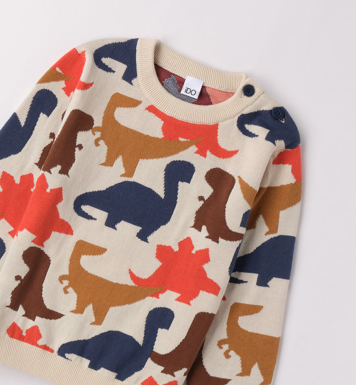 Maglia bambino dinosauri multicolor