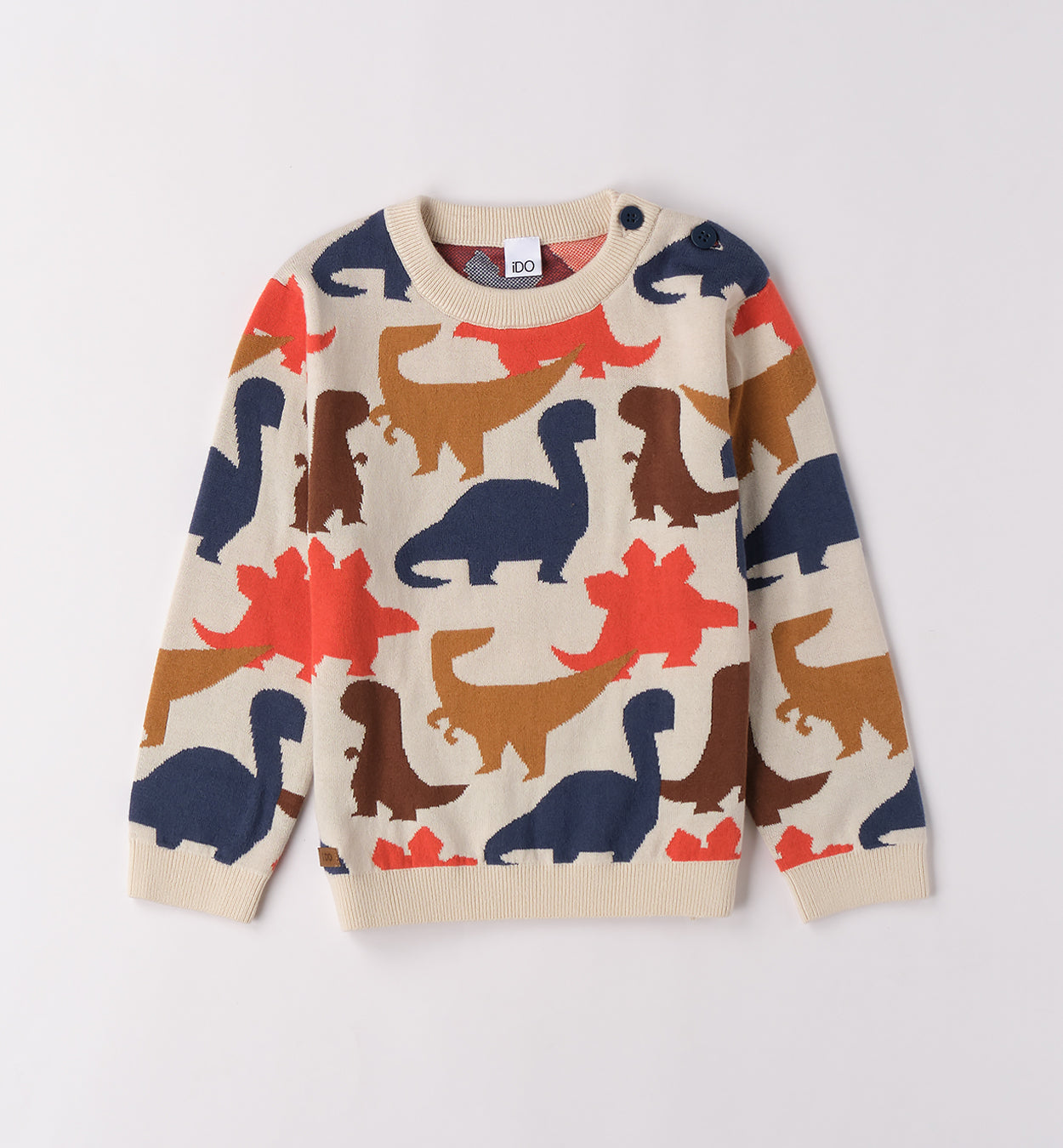 Maglia bambino dinosauri multicolor