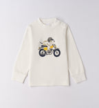 Completo bambino caldo cotone blu e grigio