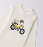 Completo bambino caldo cotone blu e grigio