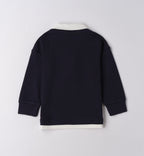 Completo bambino polo blu e jeans