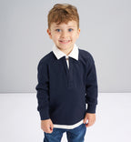 Completo bambino polo blu e jeans