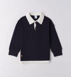 Completo bambino polo blu e jeans