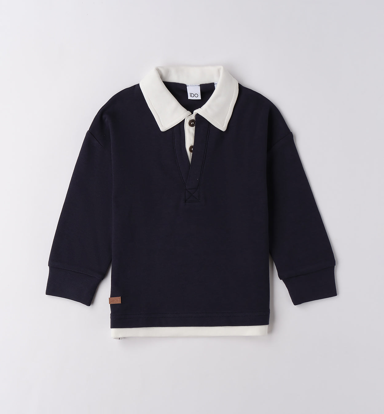 Completo bambino polo blu e jeans