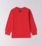 Completo casual chic bambino blu e rosso